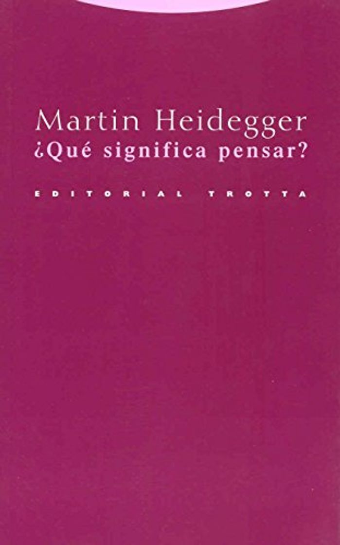 Book ¿Qué significa pensar?