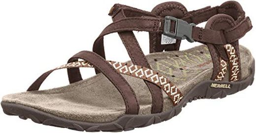 Merrell Terran Lattice Ii Tira de tobillo para Mujer, Marrón