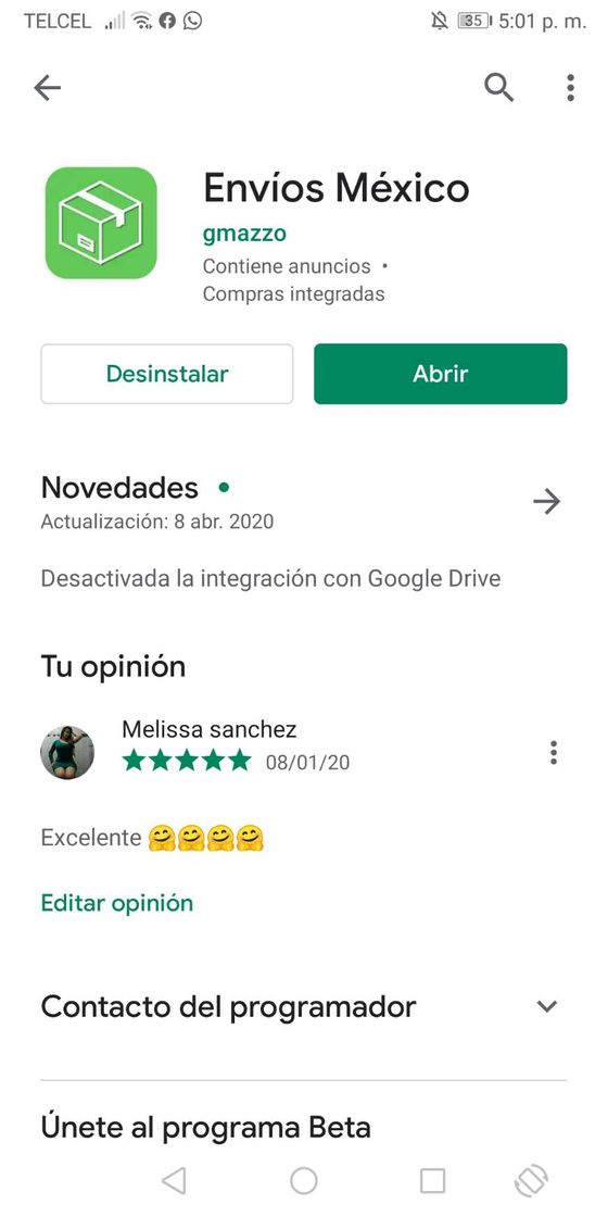 App App para rastrear envios del extranjero a México