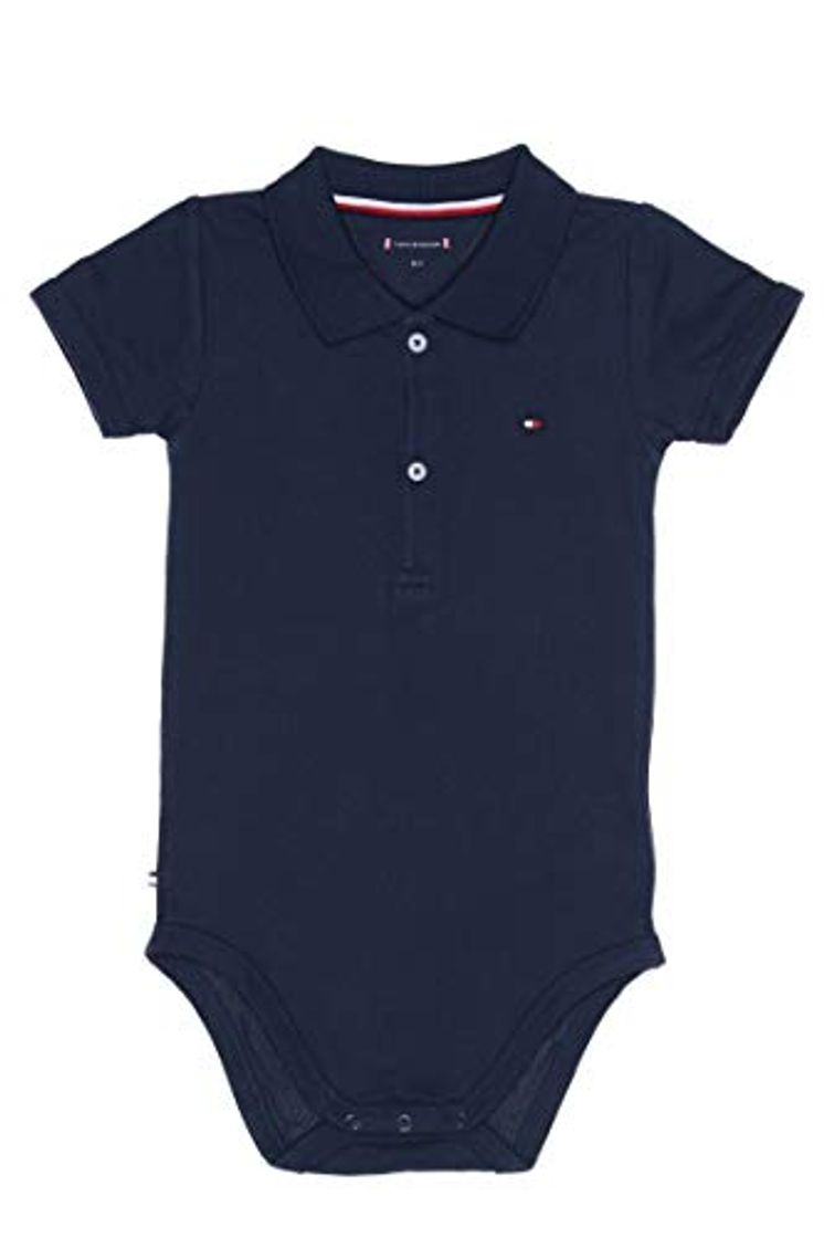 Fashion Tommy Hilfiger Baby Boy Poplin Body L/s Shaping, Azul