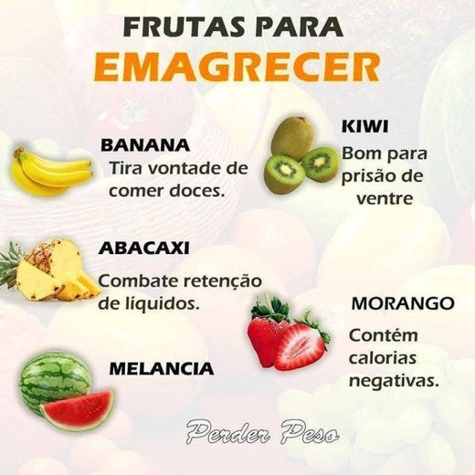 Frutas  para emagrecer 