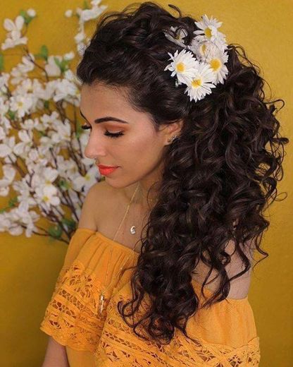 Cabelo floral 🌸