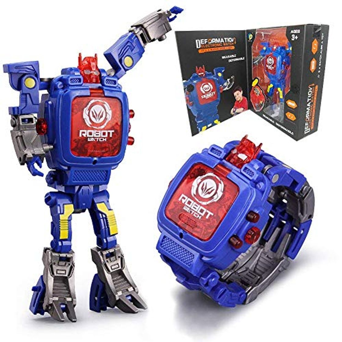 Product Juguete Reloj Transformers Juguetes Niños 2 en 1 Transformadores electrónicos Juguetes Reloj