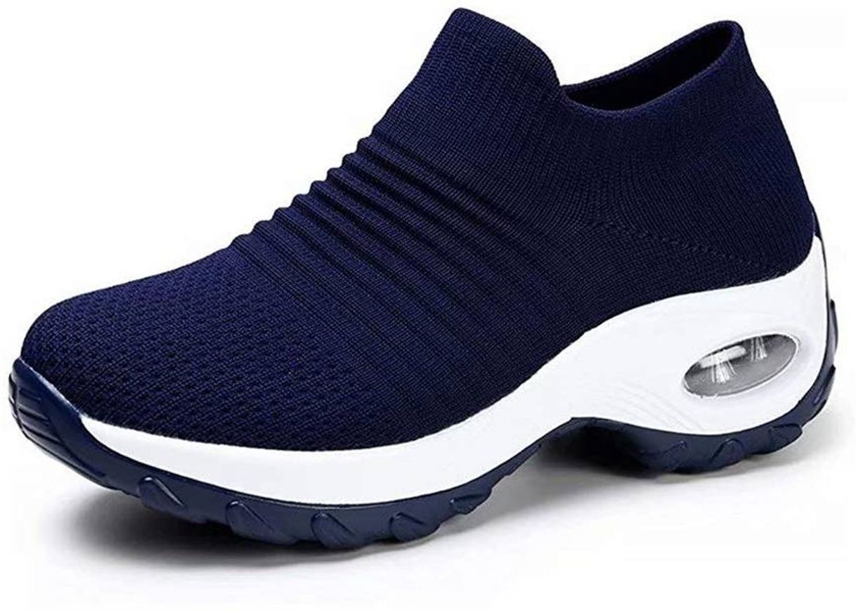 Social Air Zapatillas de Running para Hombre Mujer Zapatos para Correr y Asfalto Aire Libre y Deportes Calzado Unisexo Gray Pink 38