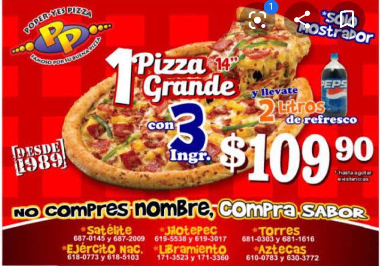 Restaurantes Poper-yes Pizza Aztecas