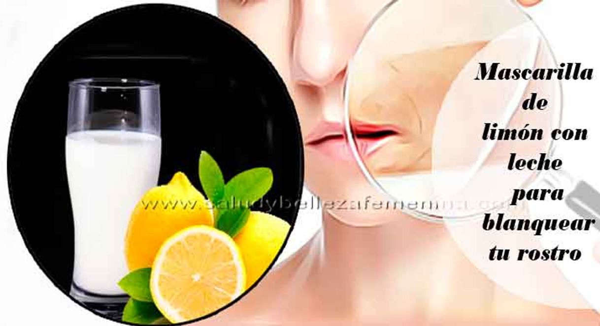 Mascarilla de limon y leche