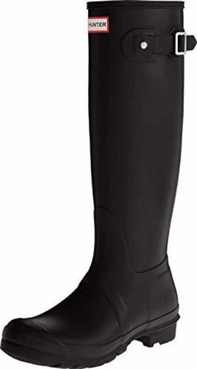 Hunter Women's Original Tall Black Knee-High Rubber Rain Boot