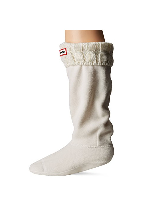 Moda Hunter Socks 6 Stitch Cable Natural White UAS3036AAB - Calcetines de forro