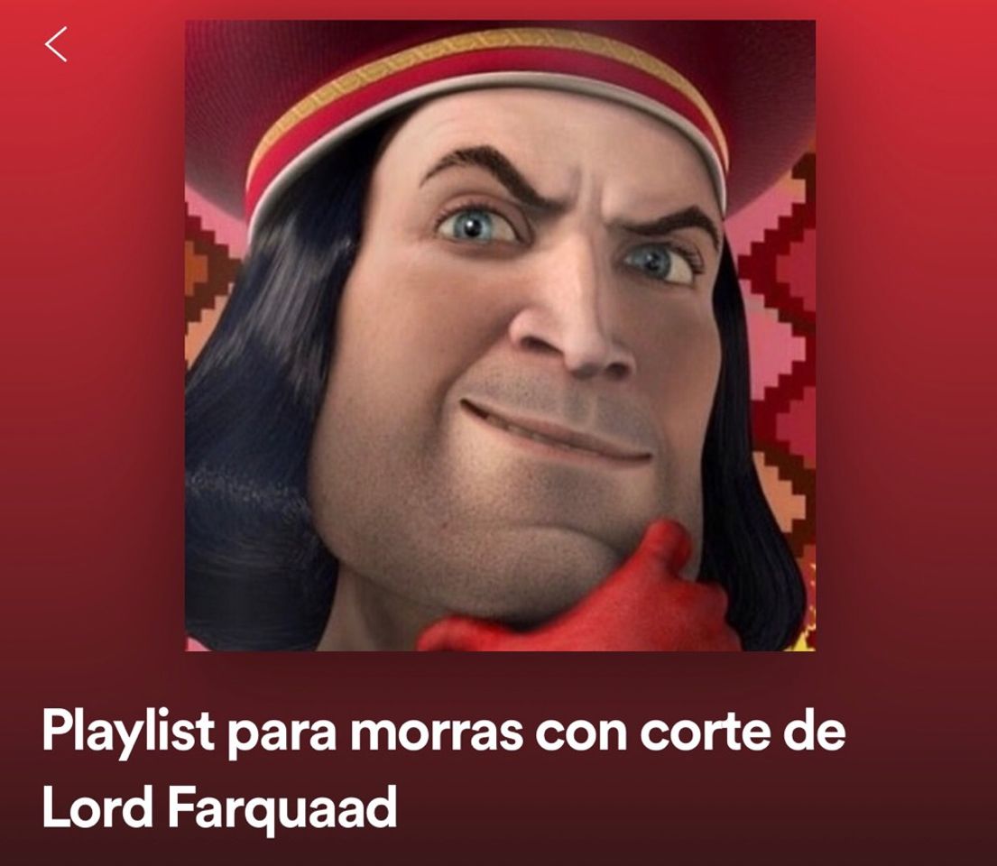 Moda Playlist para morras con corte de Lord Farquaad 