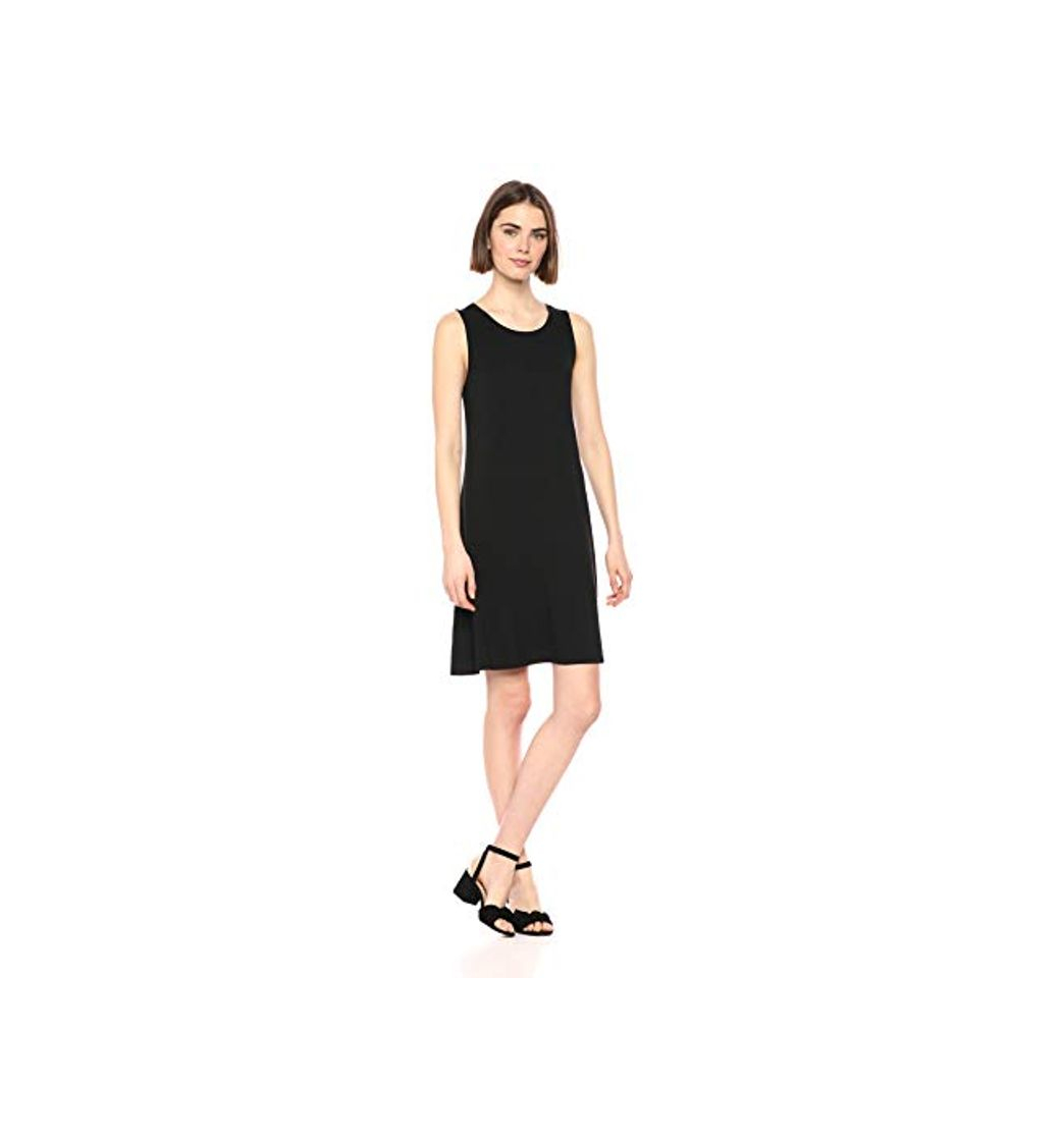 Fashion Amazon Essentials - Vestido sin mangas para mujer, Negro, US M