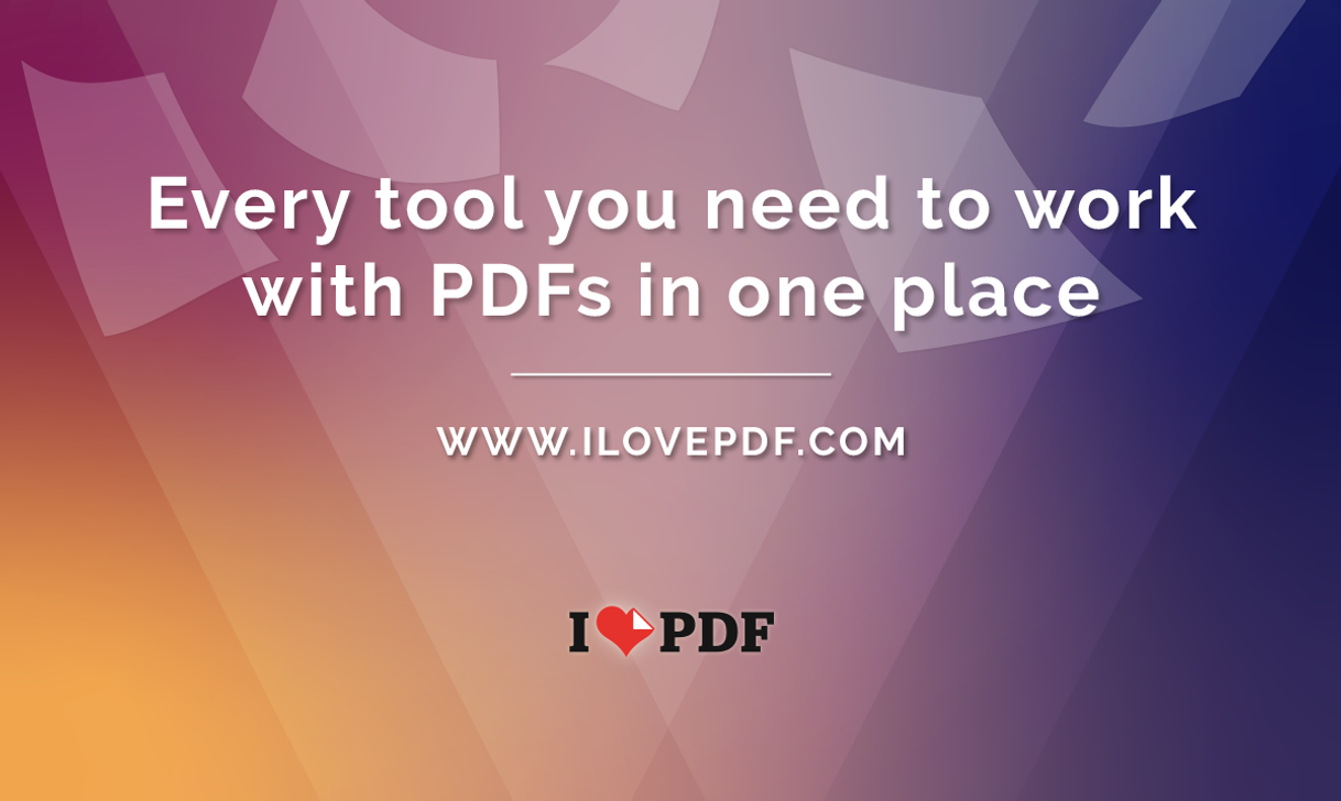 Fashion iLovePDF | Online PDF tools for PDF lovers