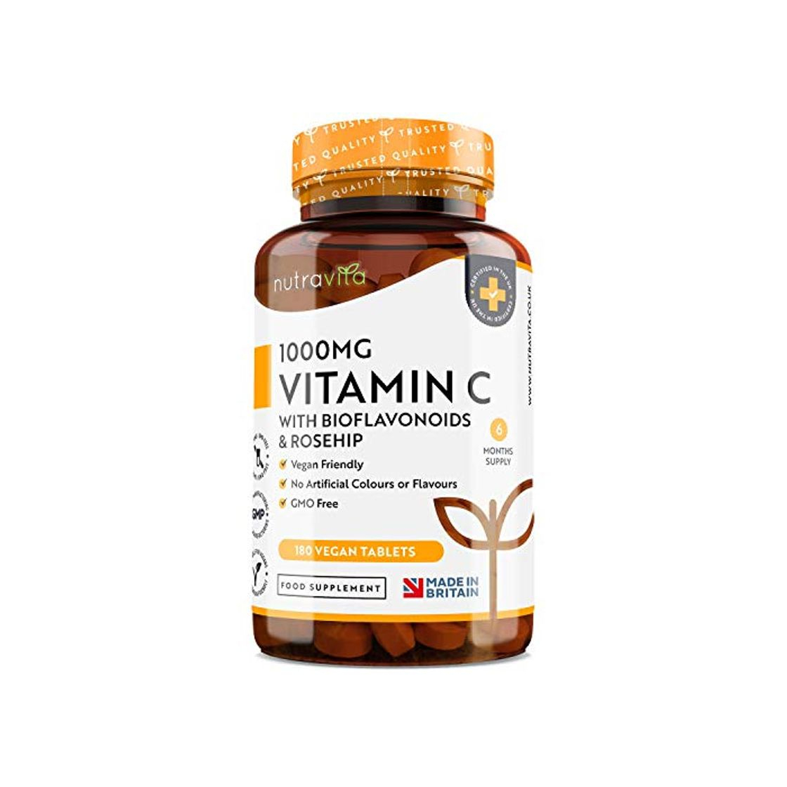 Product Vitamina C de 1000 mg con Bioflavonoides y Rosa Mosqueta