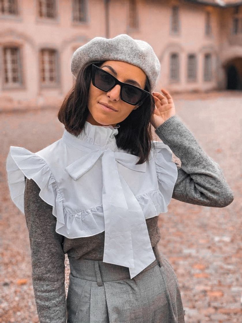 Camisola de malha combinada