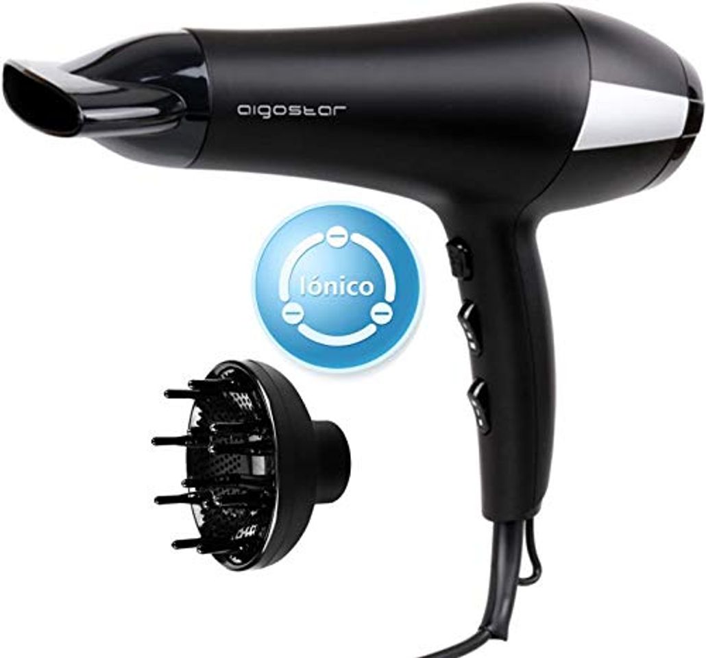Social Aigostar Monique 32HIE - 2400W Secador profesional iónico de con 2 velocidades