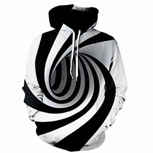 ZODOF Sudaderas con Capucha Hombre 3D Impresión Pullover Sudaderas De Tendencia Hoodie