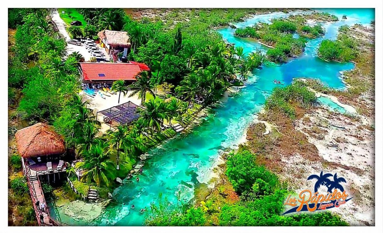 Lugar Los Rapidos laguna de Bacalar