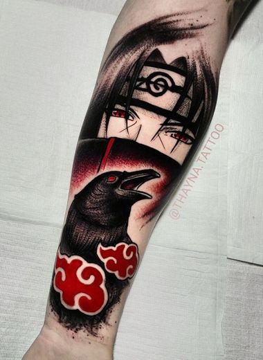 Tatuagem do desenho naruto🙀incrível sasuke😽