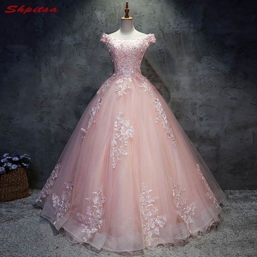 Um vestido rosa suave🙀