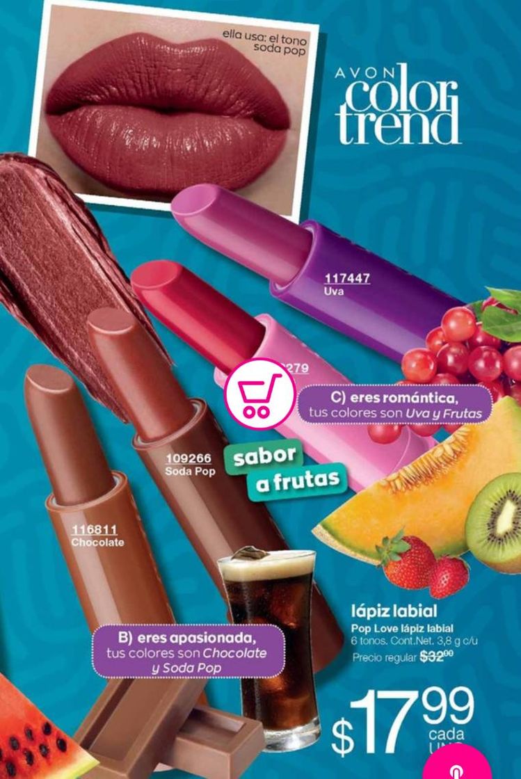 Product Labial de sabores extra long duration AVON