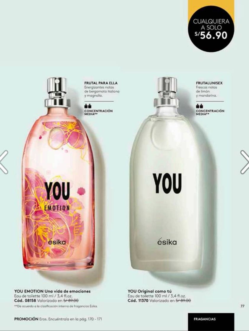 Product Perfume YOU Esika