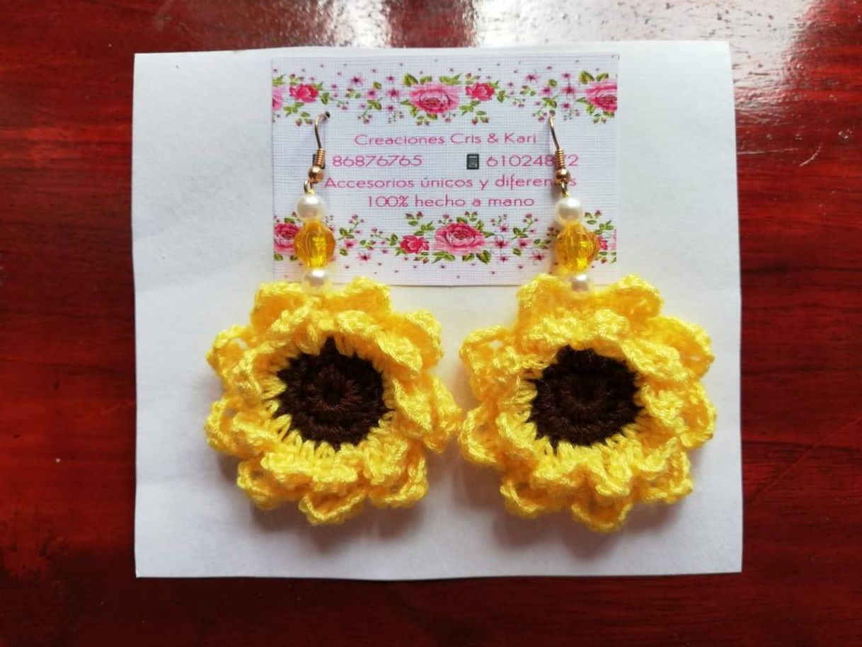 Fashion Aretes de girasol🥰👌🏼🌻