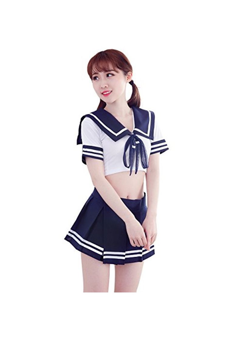 Product PENGSSTYLE Mujer Lencería Japonesa Uniforme Escolar Marinero Disfraz Traje de Cosplay con