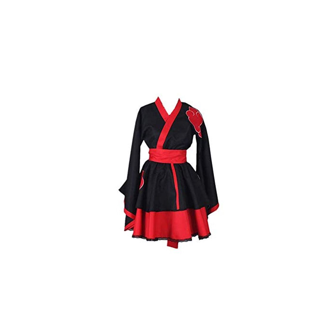 Moda ULLAA Anime Naruto Akatsuki Halloween Carnaval Cosplay Disfraz Casual Lolita Gótico Japonés Kimono Vestido Tallas Grandes