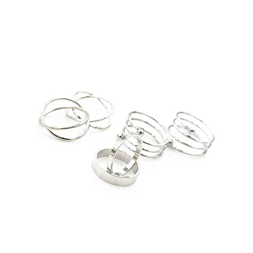 Lorjoy 6pcs Muchacha de Las Mujeres de los Anillos únicos Conjunto Midi