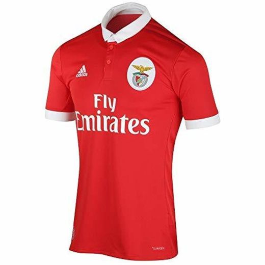 adidas SLB H JSY Camiseta 1ª Equipación Benfica 2017-2018, Hombre, Rojo