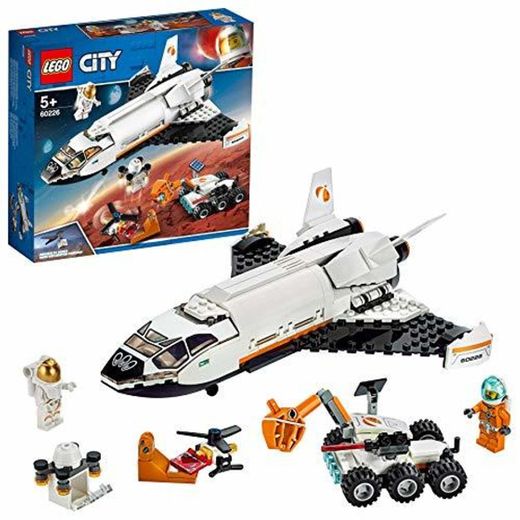 LEGO- City Space Port Juguete de Construcción de Lanzadera Científica a Marte,