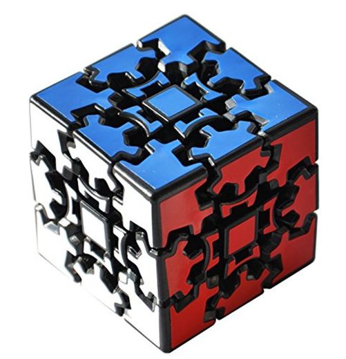 Maomaoyu Gear Cube 3X3 3x3x3 3D Gear Cubo Shift Velocidad Puzzle Cubo Magico Negro