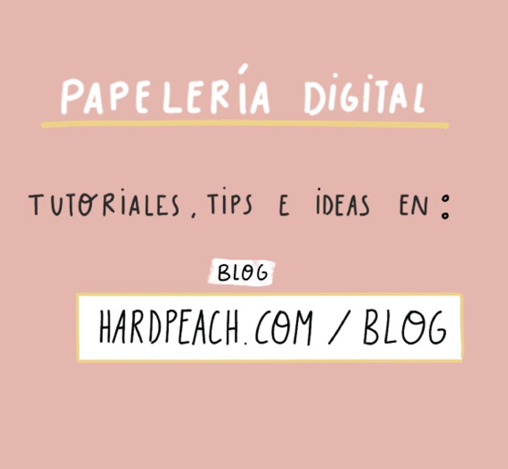 Moda HardPeach: Papelería digital adaptada a iPad y iPhone - HardPeach