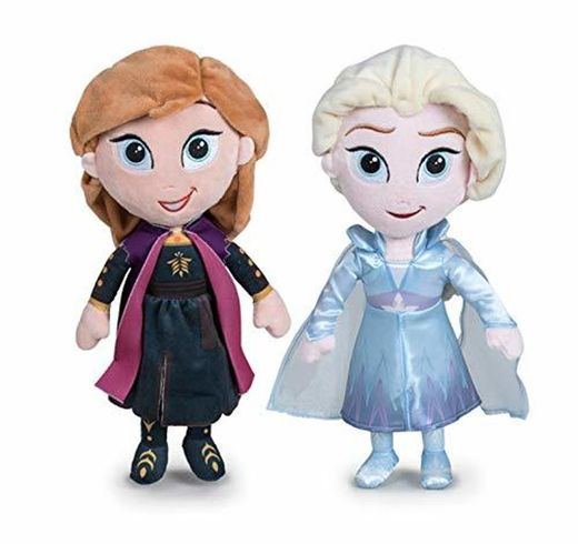 Disney - Pack 2 Peluches 11'81"30cm Princesas Frozen - Elsa