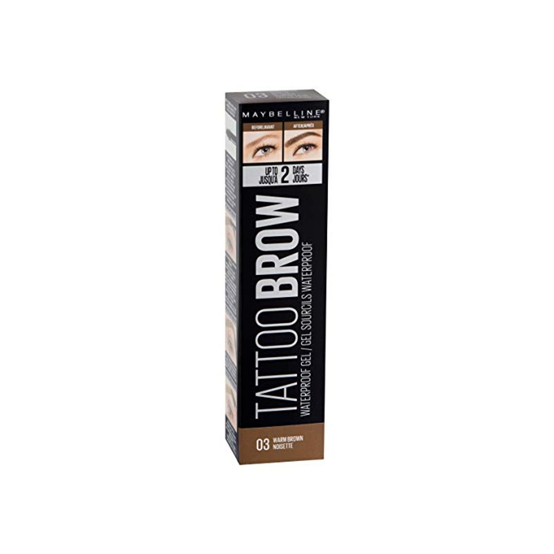 Producto Maybelline New York Tattoo Brow Gel Tinte de Cejas 2 Días tono