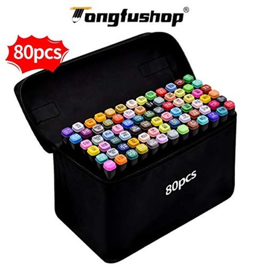 Rotulador de 80 Colores Marker Pen Marcadores Manga Creativos de Certificación SGS