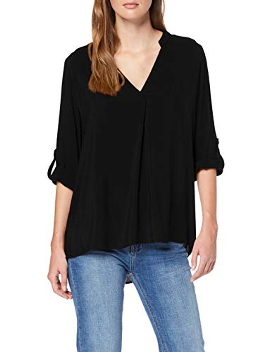 Fashion Only Onlfirst 4/5 V Neck Shirt Wvn Blusa, Negro