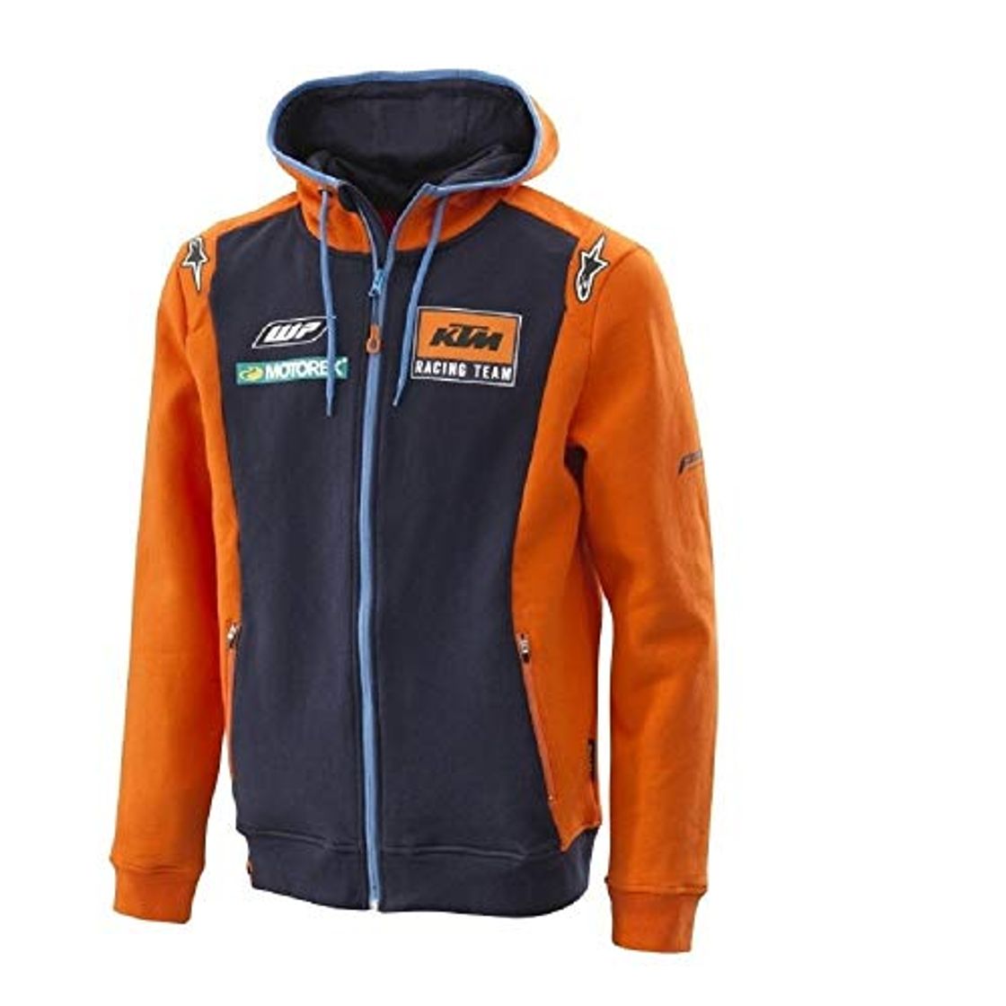 Fashion KTM - Sudadera con capucha y cremallera para hombre