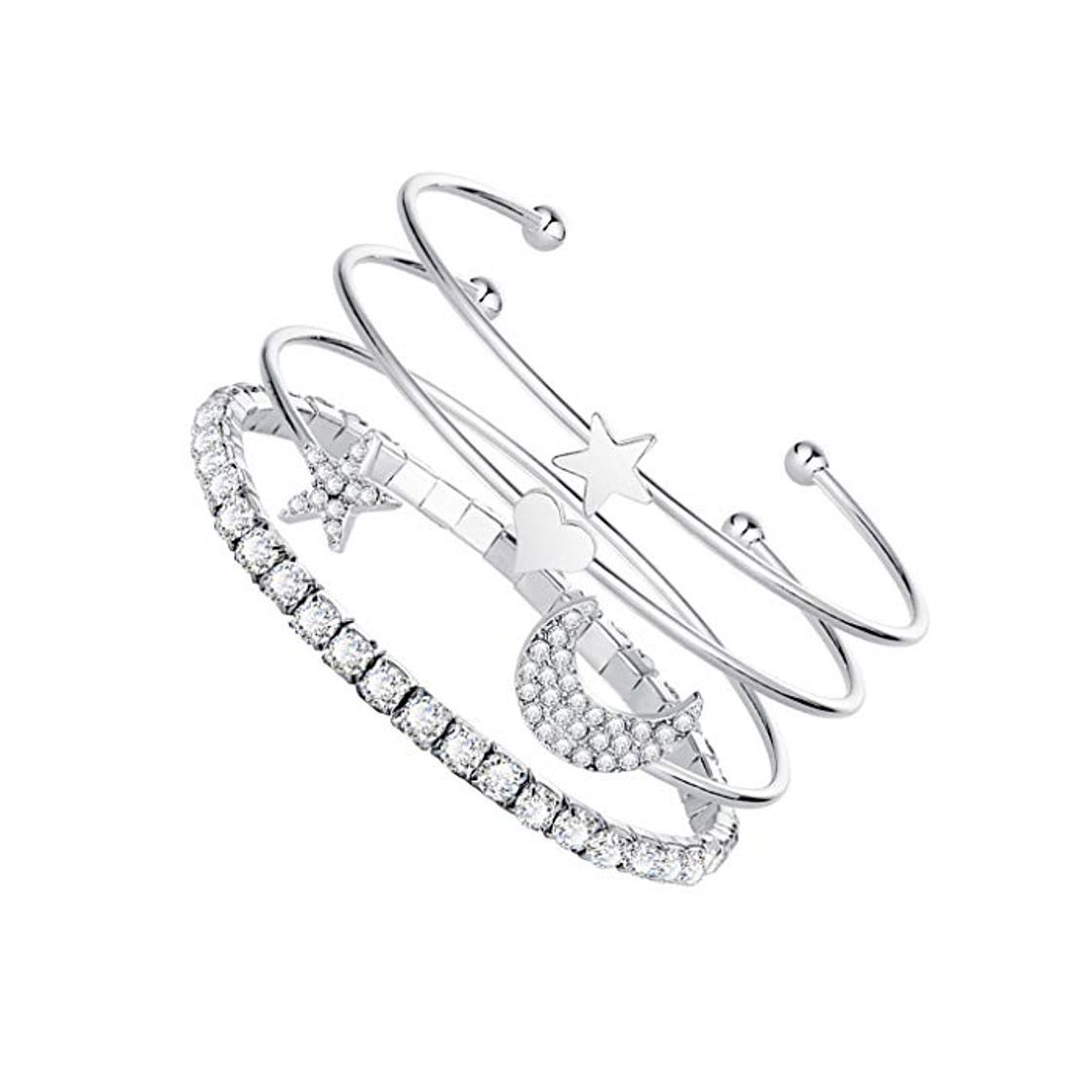 Producto Regard L 4pcs Establecer la Pulsera Ajustable de/Cuff de la Luna en