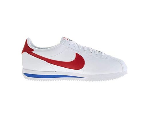 Nike Men's Cortez Basic Leather Shoe, Zapatillas de Running para Hombre, Blanco