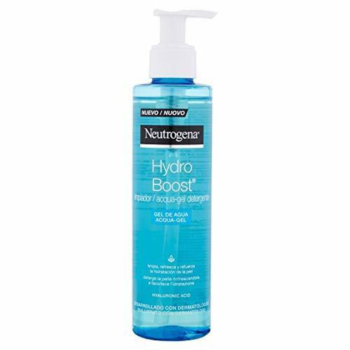 Social Neutrogena Limpiador Facial Gel de Agua Hydro Boost para la Eliminación de