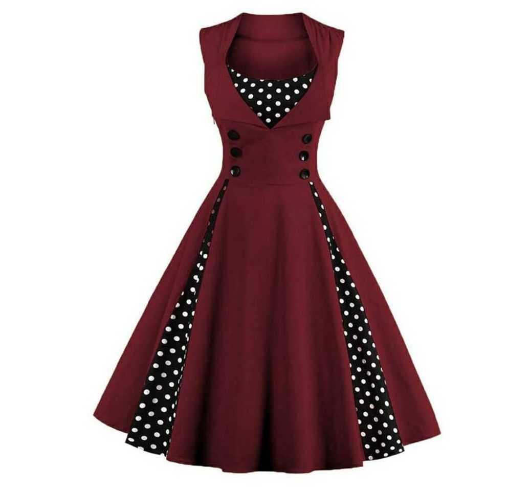 Fashion Vestidos Vintage 50's Rockabilly

