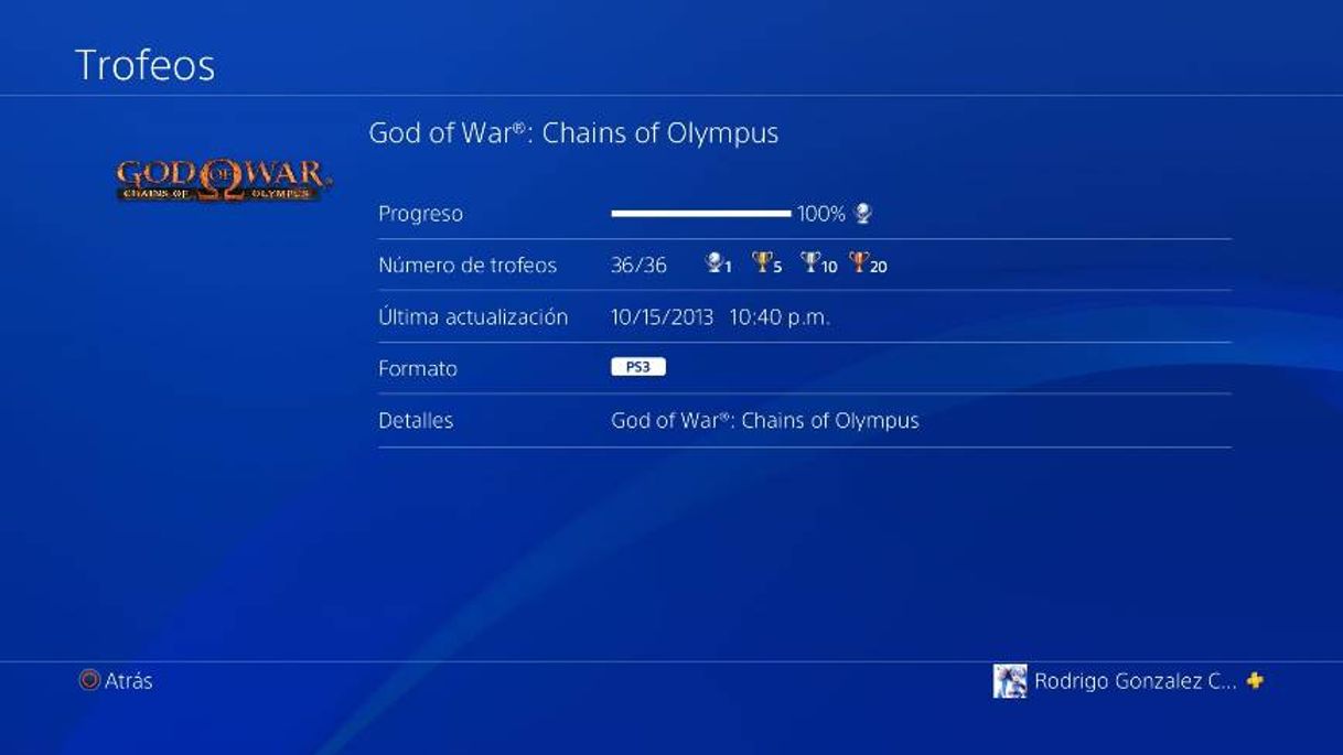 Videogames God Of War Chain of Olympus (Ps3)