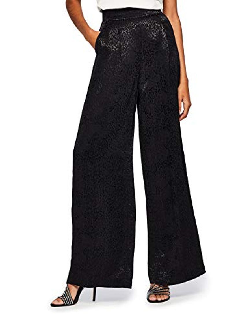 Moda Marca Amazon - find. Pantalones Mujer, Negro