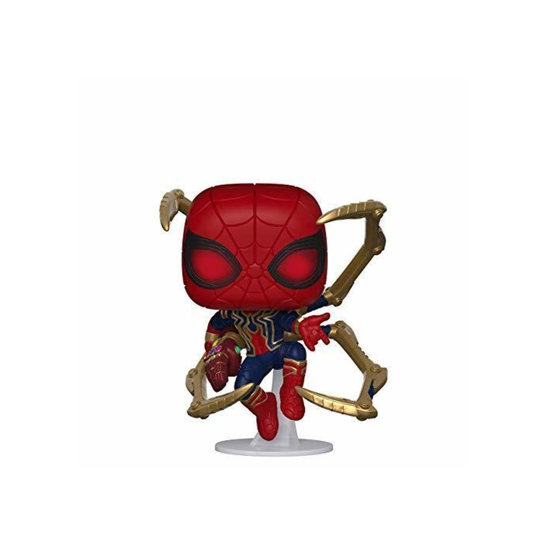 Social Funko- Pop Marvel: Endgame-Iron Spider w/NanoGauntlet Colctib Toy, Multicolor, Talla Única