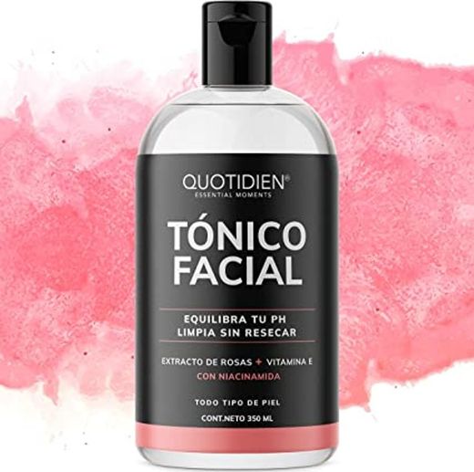 Tónico facial con agua de rosas Quotidien 