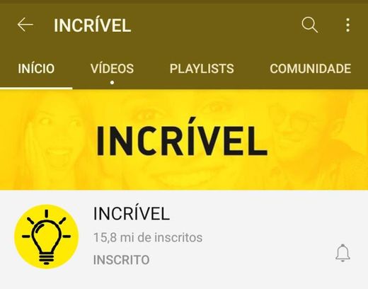 INCRÍVEL - YouTube