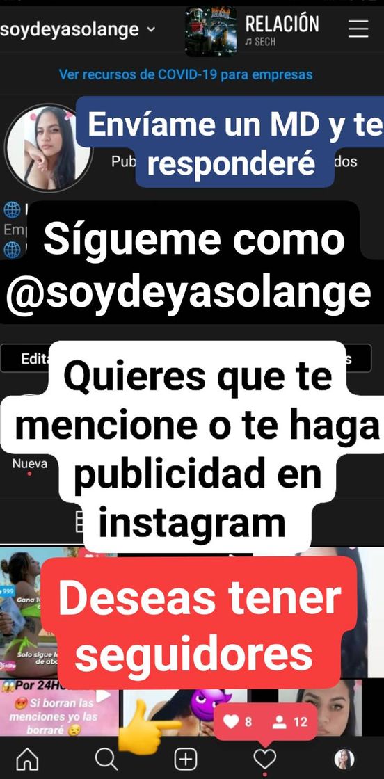 Moda Sígueme en Instagram como soydeyasolange t espero 