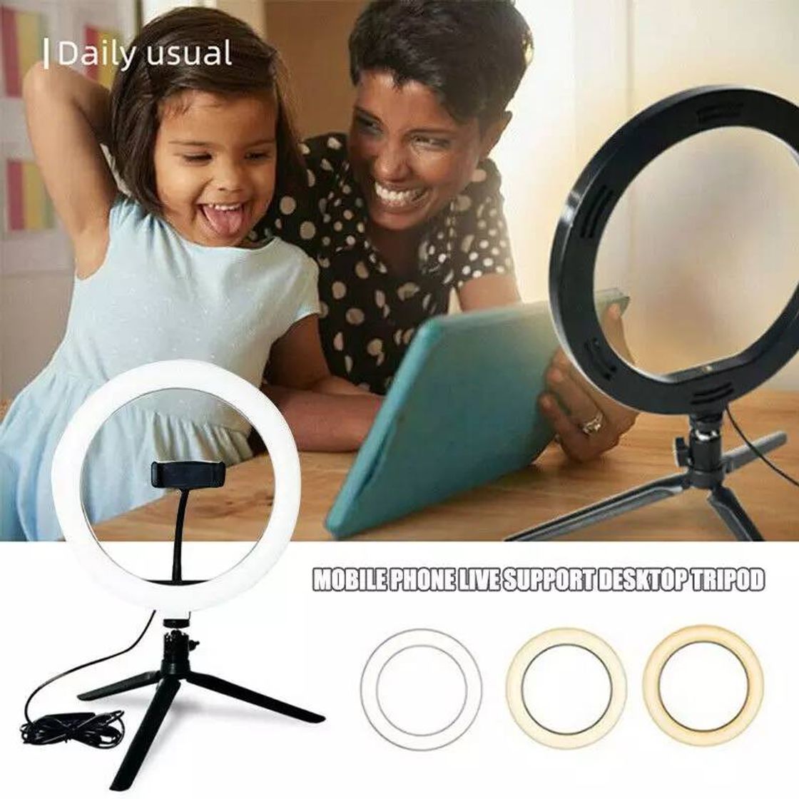 Social Anillo luz LED 10 pulgadas