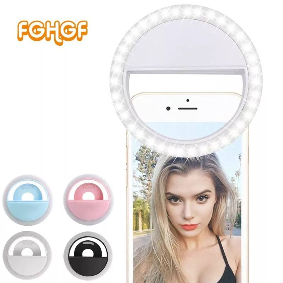 Social Anilllo luz LED  portatil 