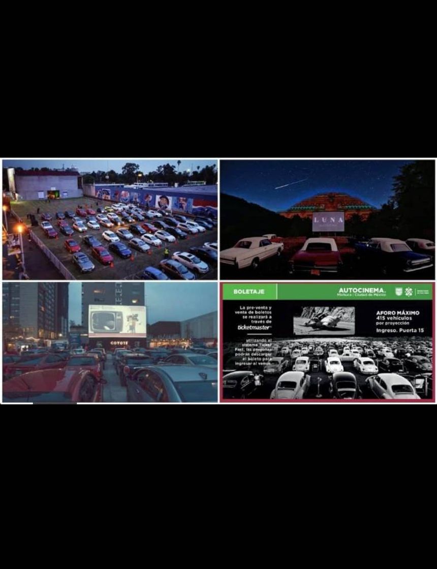 Moda Estos son los 4 autocinemas abiertos en CDMX 